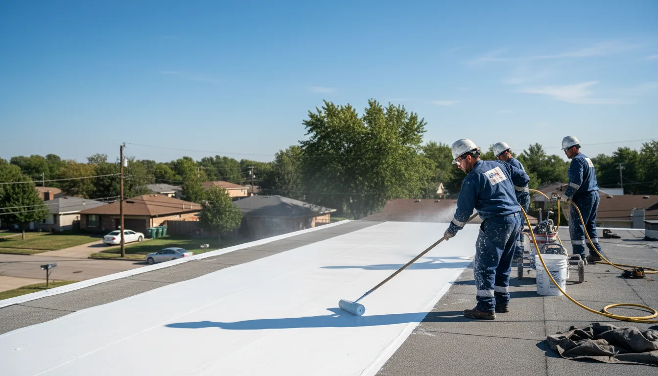 Commercial roof coating in Greenway, AR near me